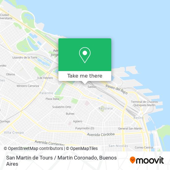 San Martín de Tours / Martín Coronado map