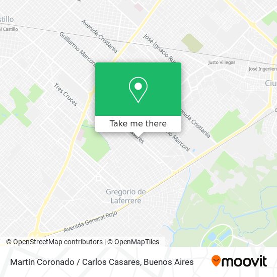 Martín Coronado / Carlos Casares map
