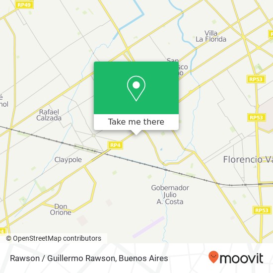 Mapa de Rawson / Guillermo Rawson