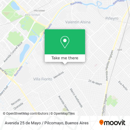 Avenida 25 de Mayo / Pilcomayo map