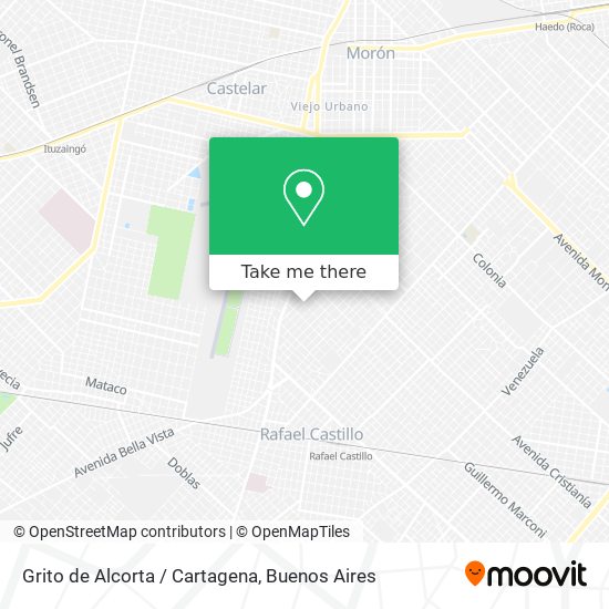 Mapa de Grito de Alcorta / Cartagena