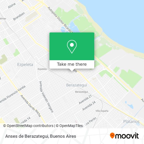 Anses de Berazategui map