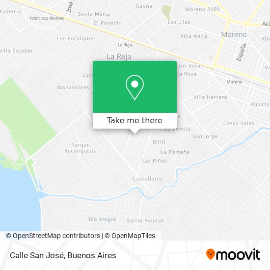 Calle San José map