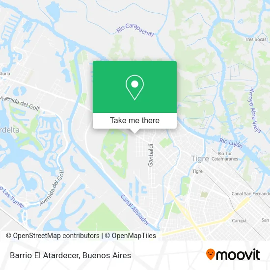 Mapa de Barrio El Atardecer
