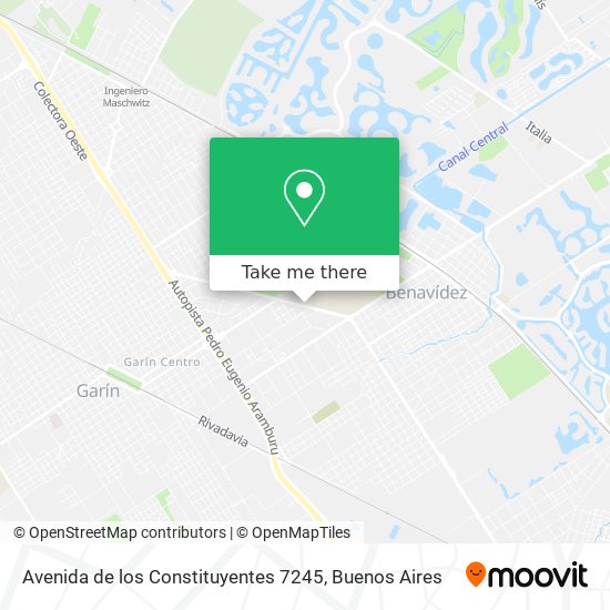 Mapa de Avenida de los Constituyentes 7245