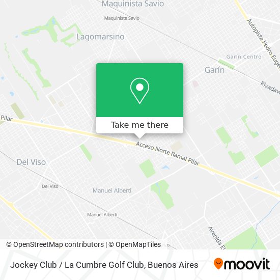 Mapa de Jockey Club / La Cumbre Golf Club