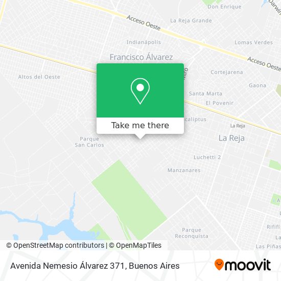 Avenida Nemesio Álvarez 371 map