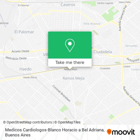 Medicos Cardiologos-Blanco Horacio a Bel Adriana map