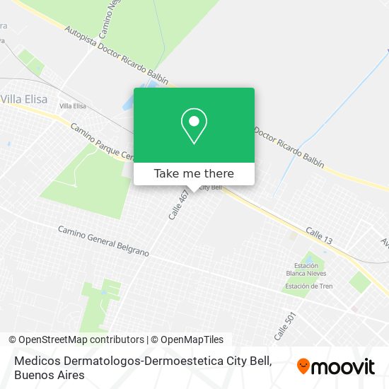 Mapa de Medicos Dermatologos-Dermoestetica City Bell