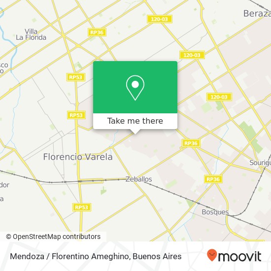 Mendoza / Florentino Ameghino map