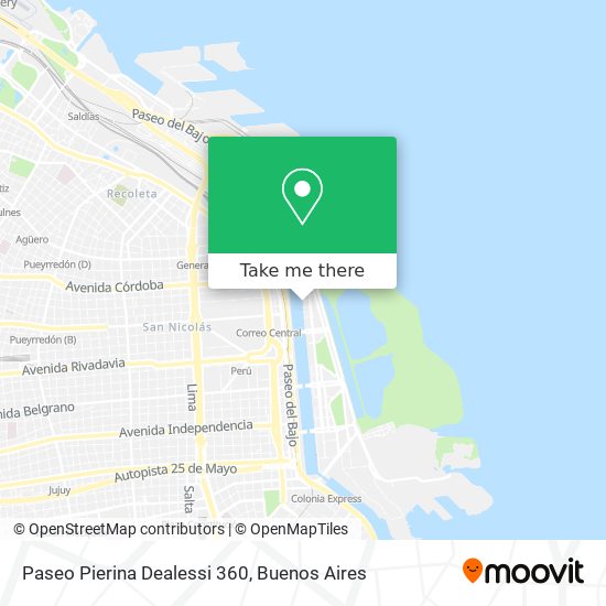 Paseo Pierina Dealessi 360 map