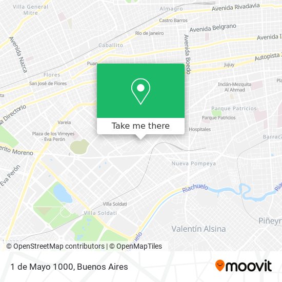 Mapa de 1 de Mayo 1000