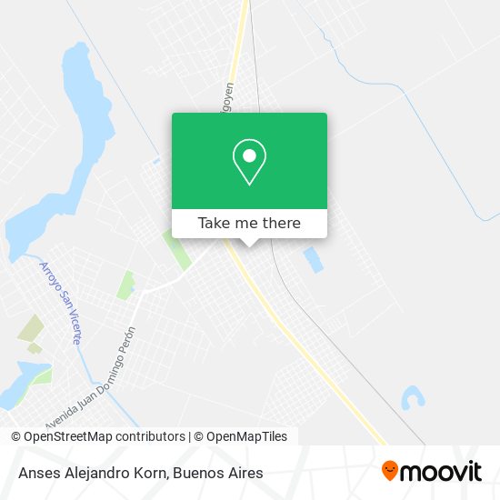 Anses Alejandro Korn map