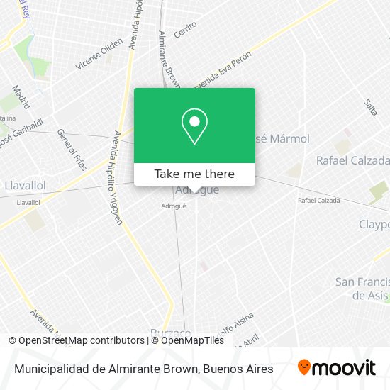 Municipalidad de Almirante Brown map