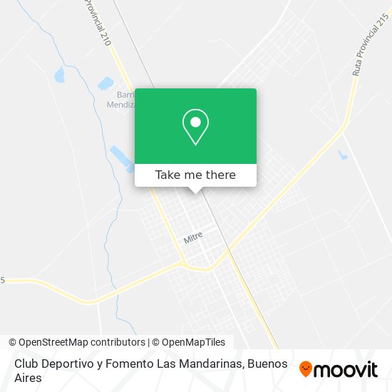 Club Deportivo y Fomento Las Mandarinas map