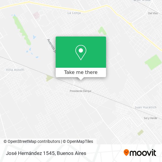 José Hernández 1545 map