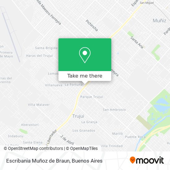 Escribania Muñoz de Braun map