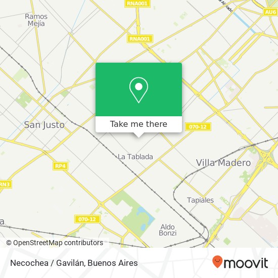 Mapa de Necochea / Gavilán