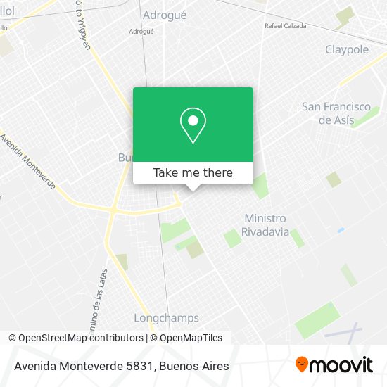 Mapa de Avenida Monteverde 5831