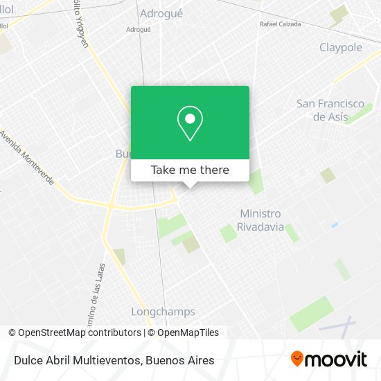 Mapa de Dulce Abril Multieventos