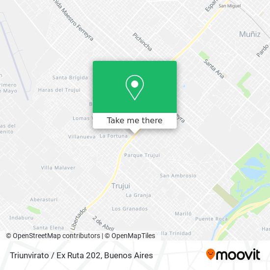 Mapa de Triunvirato / Ex Ruta 202