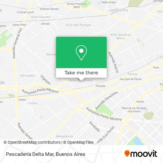 Mapa de Pescadería Delta Mar