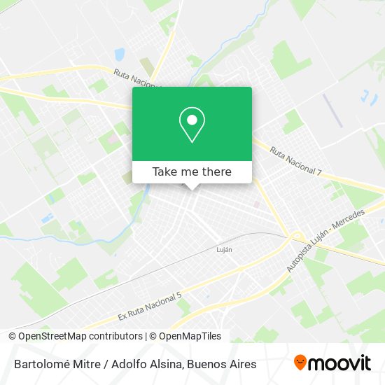 Mapa de Bartolomé Mitre / Adolfo Alsina