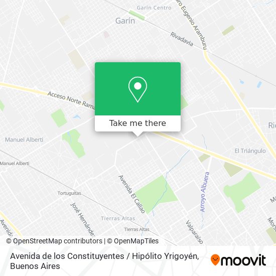 Avenida de los Constituyentes / Hipólito Yrigoyén map