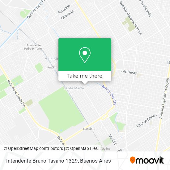 Intendente Bruno Tavano 1329 map