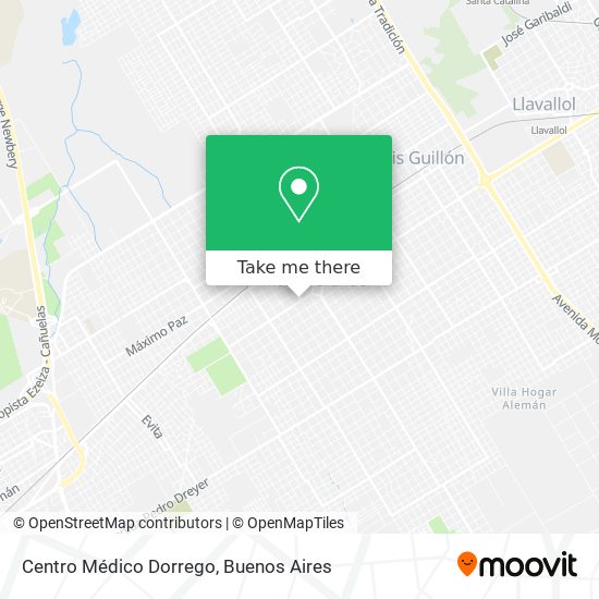 Centro Médico Dorrego map
