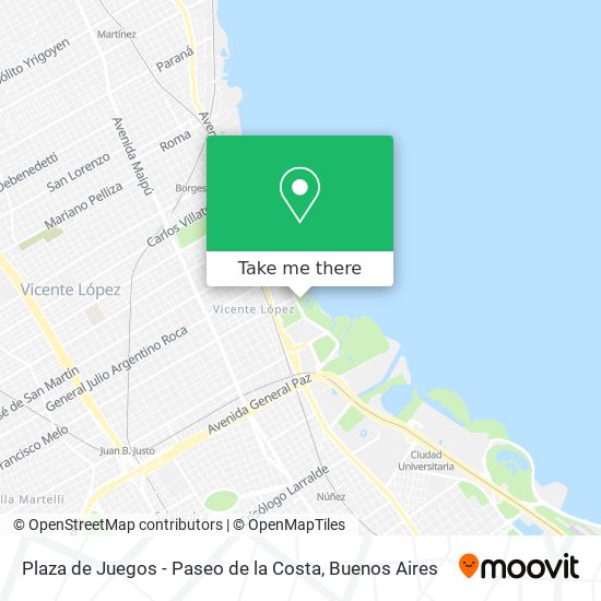 Plaza de Juegos - Paseo de la Costa map