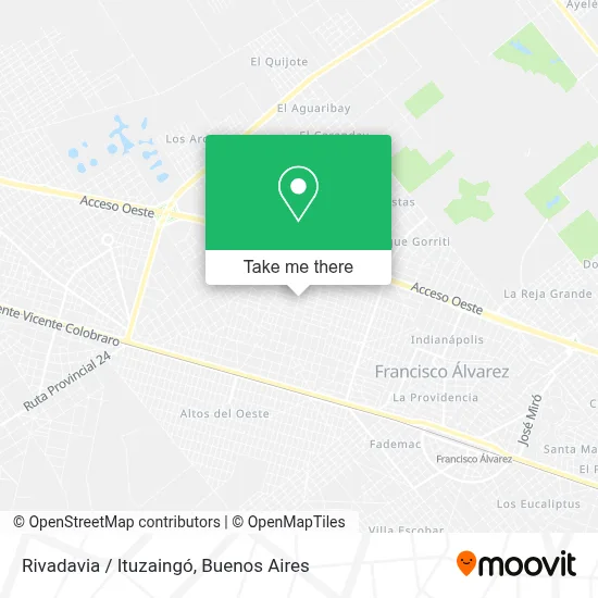 Rivadavia / Ituzaingó map