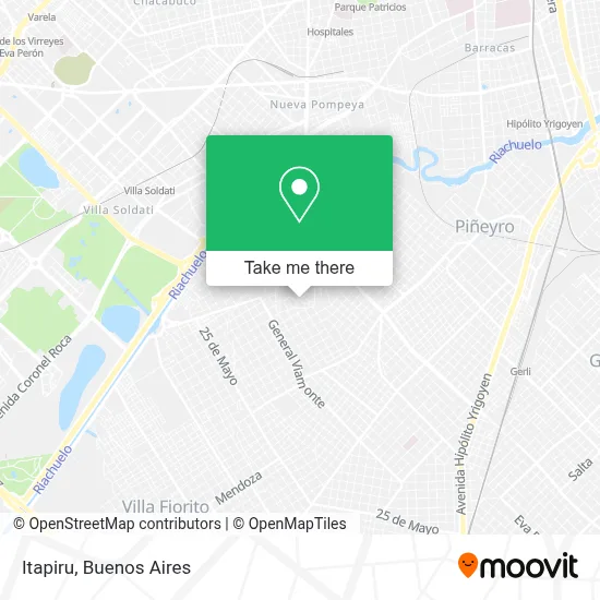 Itapiru map