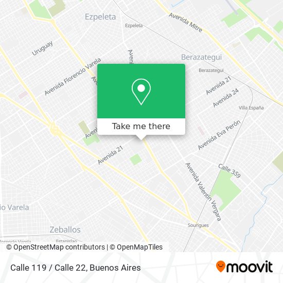 Calle 119 / Calle 22 map