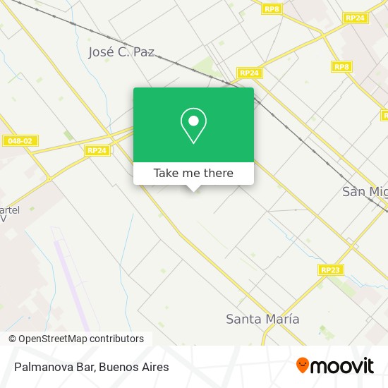 Palmanova Bar map