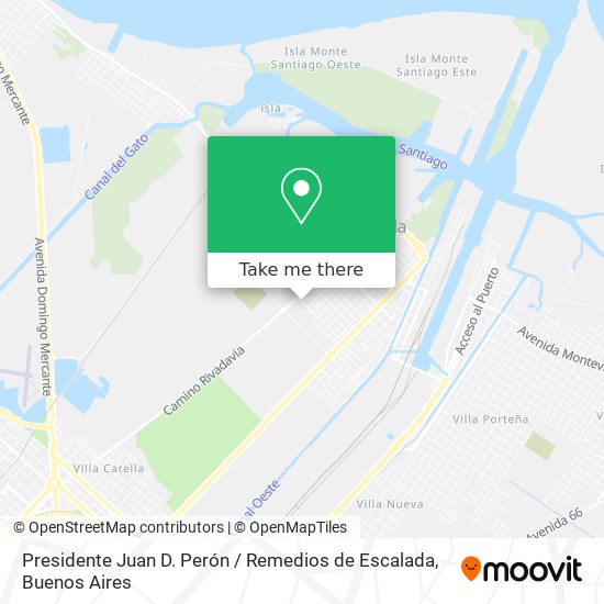 Presidente Juan D. Perón / Remedios de Escalada map