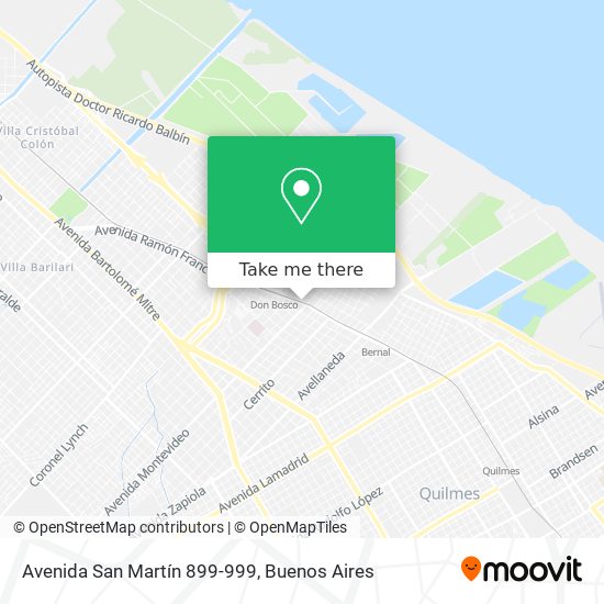 Avenida San Martín 899-999 map