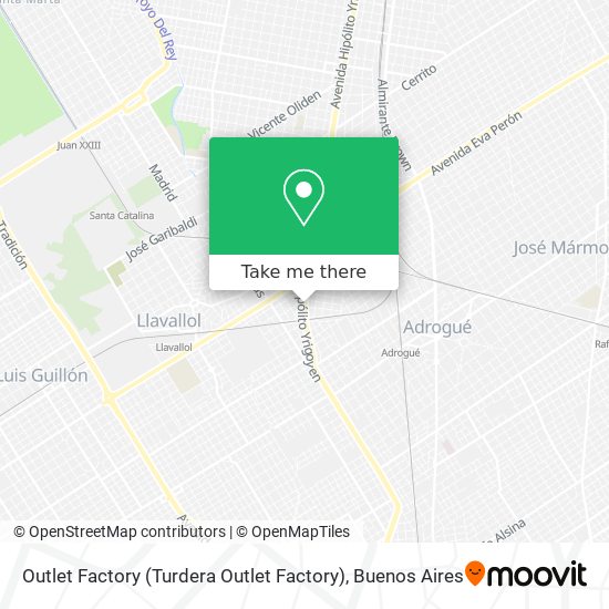 Mapa de Outlet Factory (Turdera Outlet Factory)