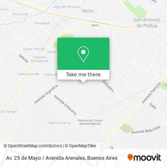 Av. 25 de Mayo / Avenida Arenales map