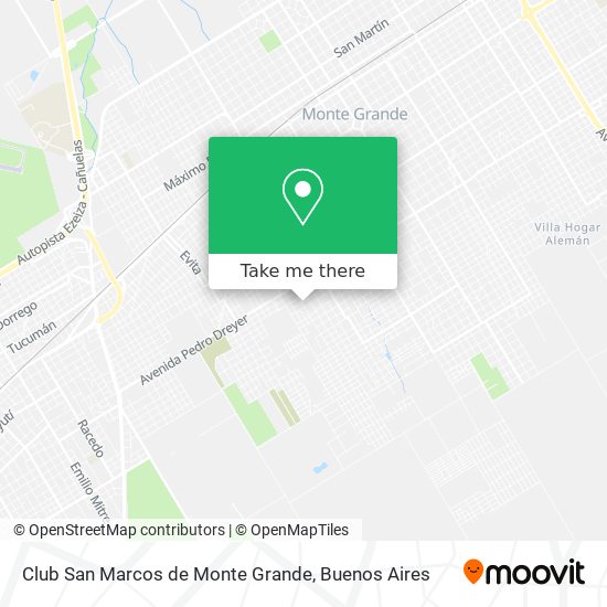 Club San Marcos de Monte Grande map
