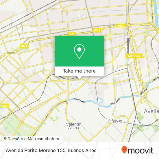 Avenida Perito Moreno 155 map
