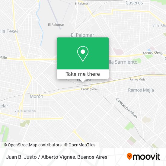 Juan B. Justo / Alberto Vignes map
