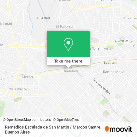 Mapa de Remedios Escalada de San Martín / Marcos Sastre