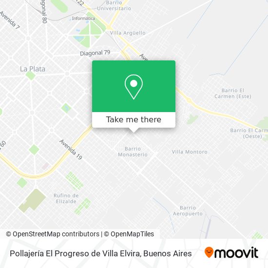 Mapa de Pollajería El Progreso de Villa Elvira