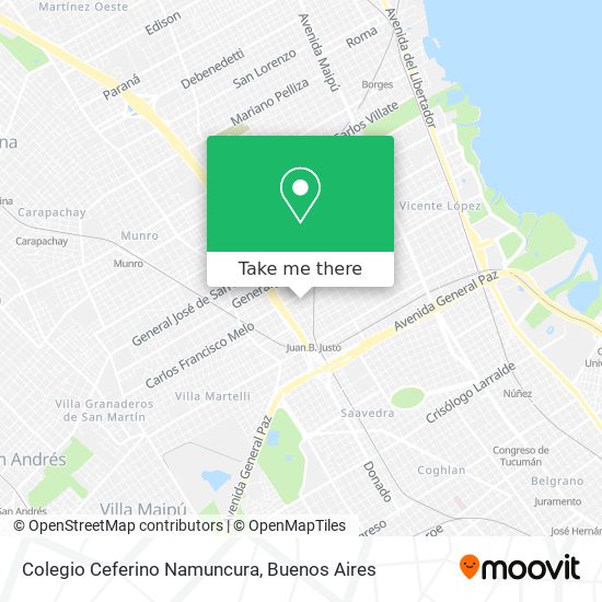 Colegio Ceferino Namuncura map