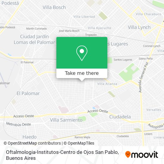 Oftalmologia-Institutos-Centro de Ojos San Pablo map