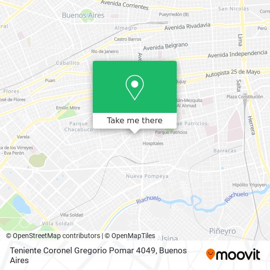 Teniente Coronel Gregorio Pomar 4049 map