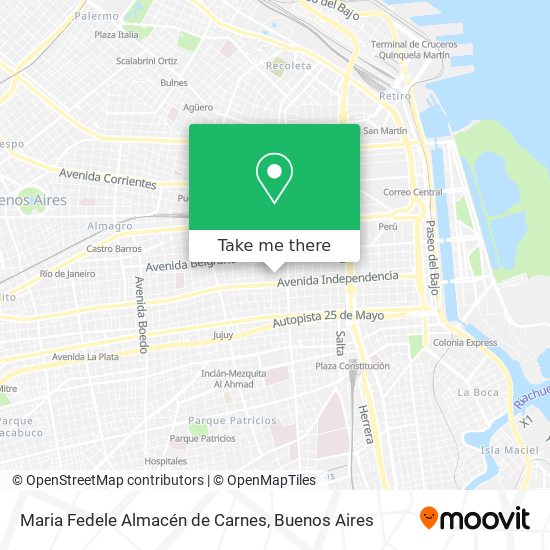 Maria Fedele Almacén de Carnes map