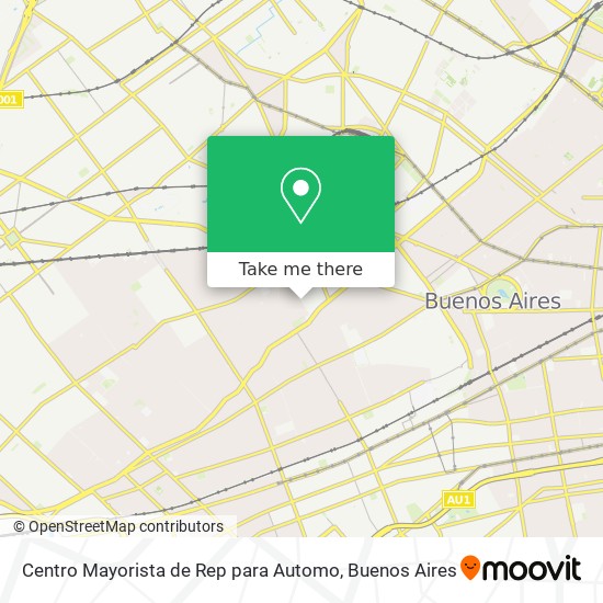 Centro Mayorista de Rep para Automo map