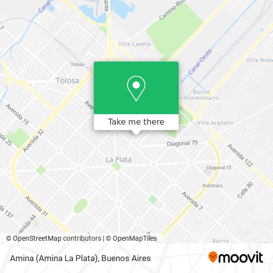 Amina (Amina La Plata) map
